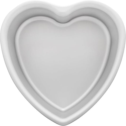 Fat Daddio's PHT-83 Anodized Aluminum Heart Cake Pan, 8 x 3 Inch