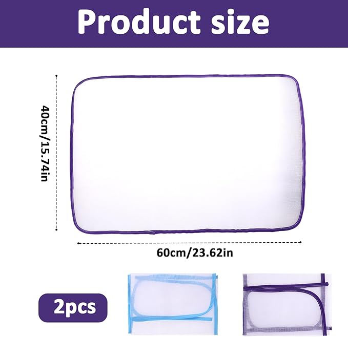 2 Pack Ironing Scorch Mesh Cloth Protective, Cloth Scorch-Saving Ironing Protector Insulation Pad, Ironing Cloth to Protect Clothes, Ironing Pad for Sewing and Ironing Fabric Protector Tool
