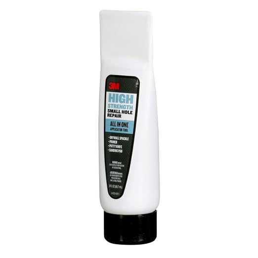 3M High Strength Small Hole Repair, All-in-One Applicator Tool | Quick and Easy Repair for Nicks and Nail Holes, Includes Putty Knife, Spackle, and Sanding Pad For Wall Repairs