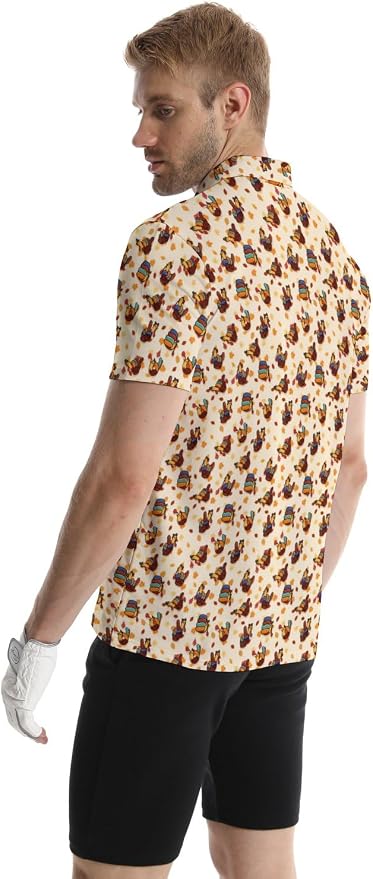 Polo Shirts for Men Moisture Wicking Mens Polo Shirts Patriotic Shirts for Men