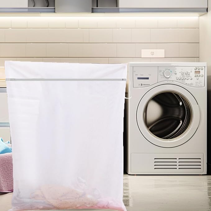 Laundry Bags Mesh Wash Bags, Large Garment Bag for Washing Machine | Laundry Garment Bag for Sheet, Throw Blanket, Curtain, Cushion Cover, Comforter, Tumble Dryer Safe, Super Big
