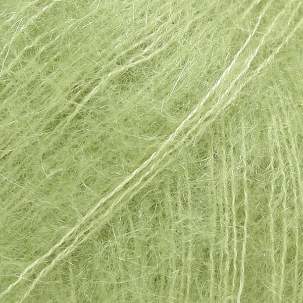 Mohair and Silk Yarn Drops Kid-Silk, 0 or Lace, 2 Ply, 0.9 oz 230 Yards per Ball (18 Apple Green)