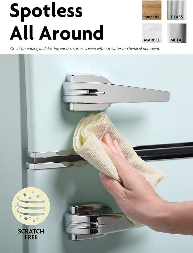 Fantasticlean Microfiber Cleaning Cloth Roll- 75 Sheets, 12" x 12" (Beige) | Super Absorbent, Lint-free, Tear-away Microfiber Towel Roll, for All-Purpose Cleaning, Reusable Alternative to Paper Towels