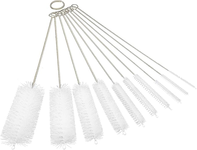 10 Pieces Drinking Straw Cleaning Brush Straw Cleaner Straw Brush Pipe Cleaners Tube Bottle Cleaning Brush