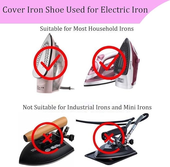 2025 Universal Iron Protective Cover Shield, Iron Protector for Ironing - Prevents Burn Sticking, Irons Covers to Improve Ironing Results, for Protect Fabrics Sewing Machine Parts (3PCS, 0.3MM)