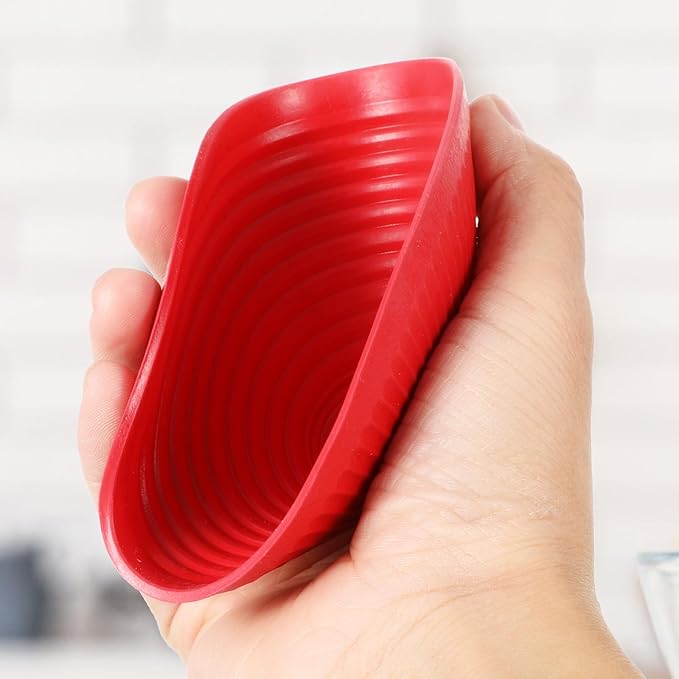 Sibba 3 PCS Rubber Jar Openers Non-Slip Jar Opener Gripper for Seniors with Arthritis Weak Hands Red Silicone Kitchen Lid Cap Opener Pads Multi-Function Coasters Heat Insulation Mats for Opening Jars