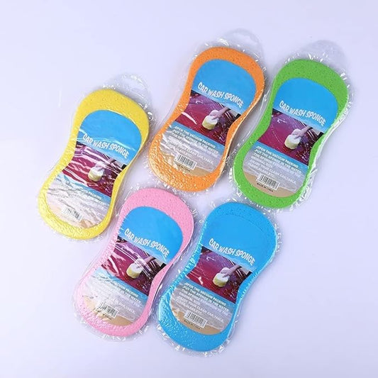 Car Wash Sponge, 3 Pack Extra Thick Large Colorful Cleaning Sponge | 8.7"X4.3"X2.4",Longer Lasting,No Scratch Surfaces,Multi-Purpose for Bathroom Kitchen Bike Boat