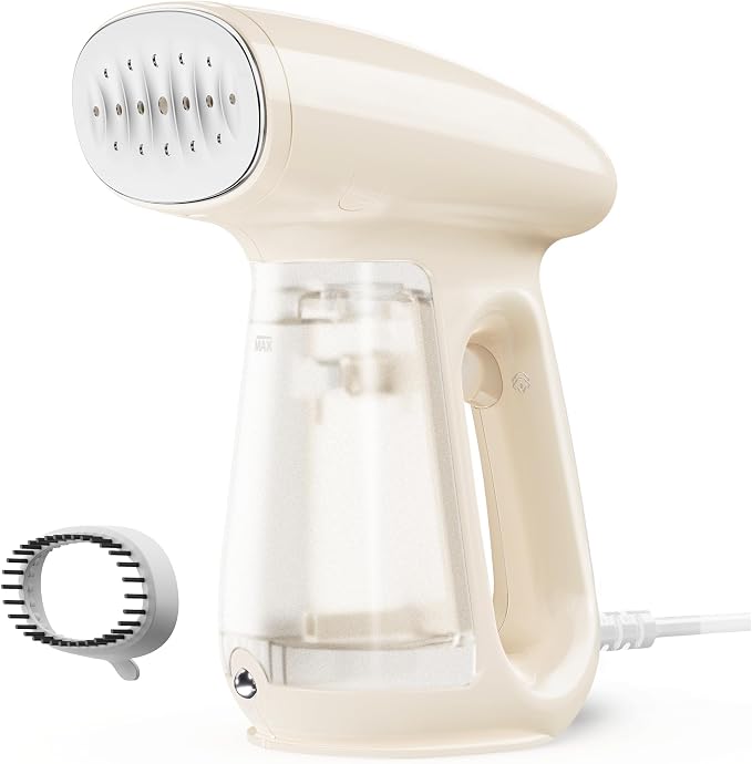 Bear Steamer for Clothes, 1300W 25s Heat-Up Clothes Steamer with 230ml Tank | Essential Oil Compatible,20g/min Steam Rate,Handheld 2-in-1 Steam&Iron,Fabric Wrinkle Remover for Home&Travel,Includes Brush