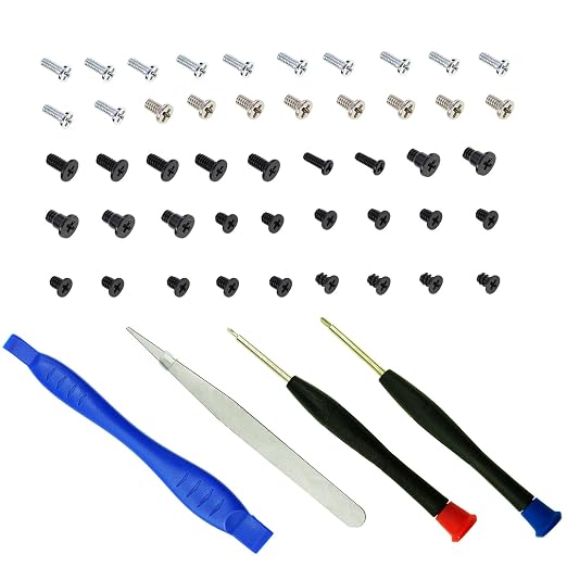 Replacement Repair Kits for Nintendo Switch OLED Console Screws with Tools | CTHTBZ Replacement Full Set With Screwdriver Opening Tools Tweezer