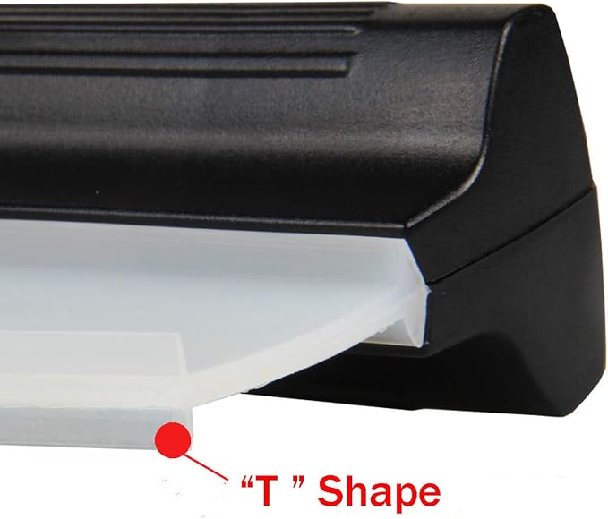 2 Pack 10 Inches Cleaning Water Squeegee Blades Soft Silicone Squeegee for Shower, Kitchen, Window and Car Glass