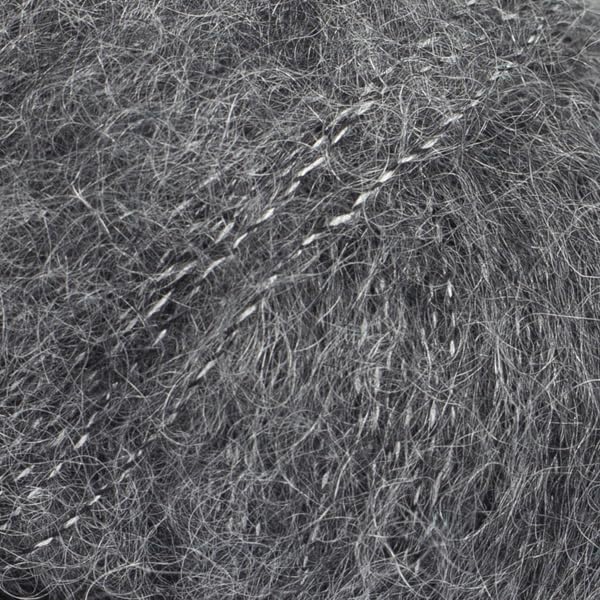 Mohair and Silk Yarn Drops Kid-Silk, 0 or Lace, 2 Ply, 0.9 oz 230 Yards per Ball (22 Ash Grey)