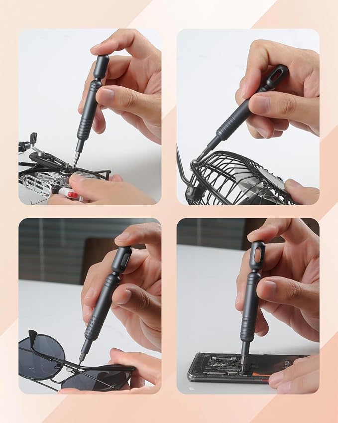 LIFEGOO 55-in-1 Precision Screwdriver Set Mini Magnetic Repair Tool Kit | 54 Magnetic Durable Bits, Compact Magnetic Case for Phone, Laptop, PC, Camera, Watch and Gifts for Men Women