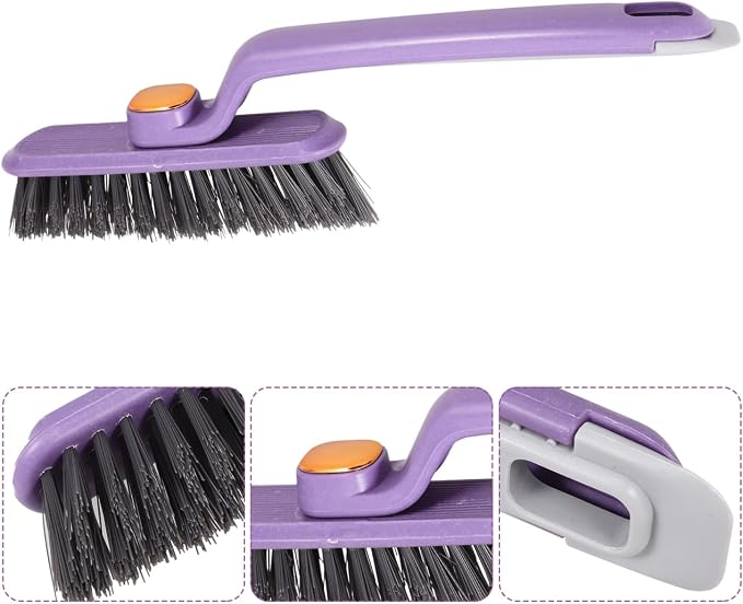 Wakauto Rotating Crevice Brush Groove Cleaning Brush for Window Track Cleaning Tools Gap Cleaning for Kitchen Sink Gas Stove Countertop Bathroom Crevices 10.23 X 2.95 X 1.18 in