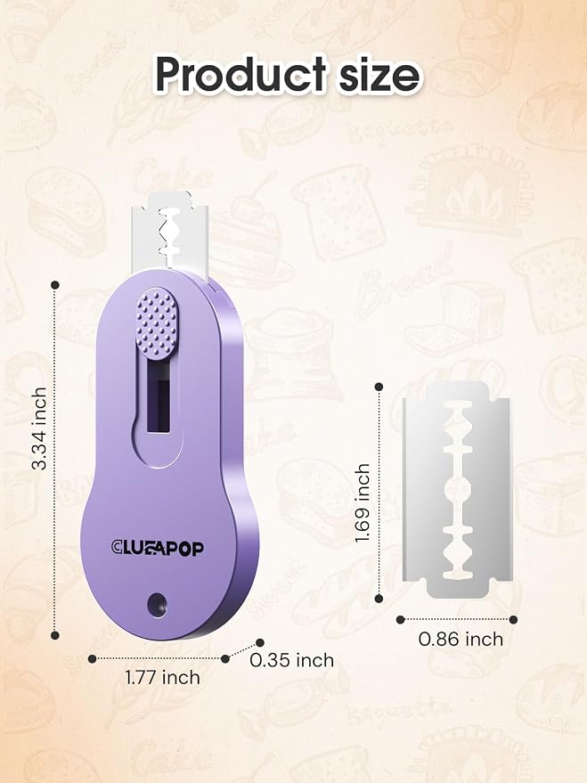 CLUEAPOP Bread Lame Sourdough Scoring Tool, Extractable & Magnetic Lame Scoring Tool, Bread Dough Cutter Slashing Razor Tool, Bread Scoring Tool for Sourdough Bread Baking - Scoring Knife