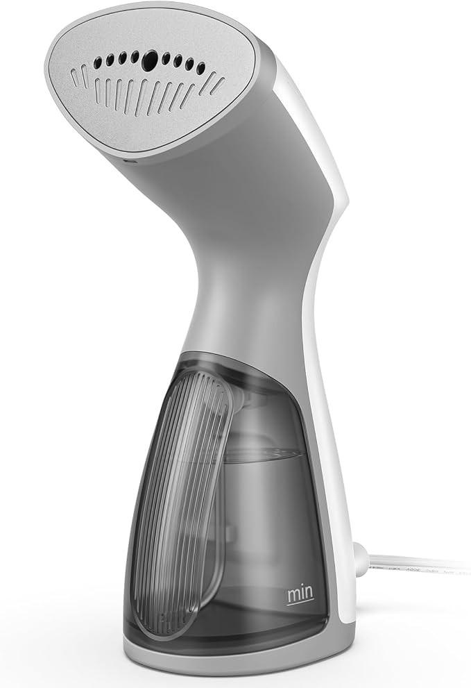 BEAUTURAL Travel Steamer for Clothes, Dual Voltage for Worldwide Use, 1000W | Portable and Handheld Garment Fabric Wrinkles Remover with Ceramic Heating Plate, Fast 30s Heat-up