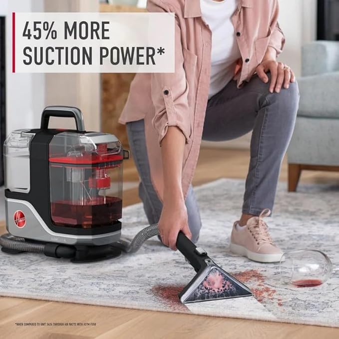 Hoover CleanSlate XL Deep Cleaning Carpet + Upholstery Spot Cleaner Machine | Includes Specialized Tools, Permanent Stain Remover, Pair with Hoover Portable Spot Cleaner Solution