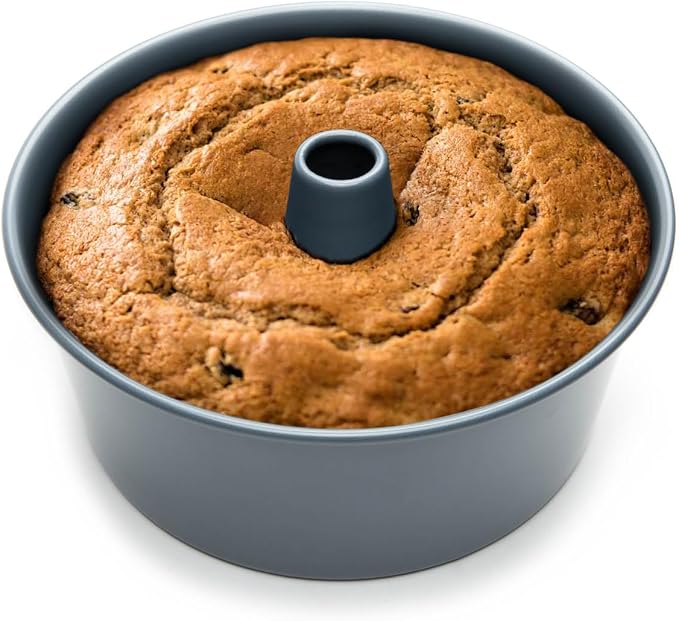 Fox Run Angel Food Cake Pan, Removable Bottom, Nonstick 10" Tube Cake Pan | Bake Bundt Cakes & Angel Food Cakes | Tube Cake Pan | Premium Nonstick | Consistent Results | Kitchen Essential Baking Pan
