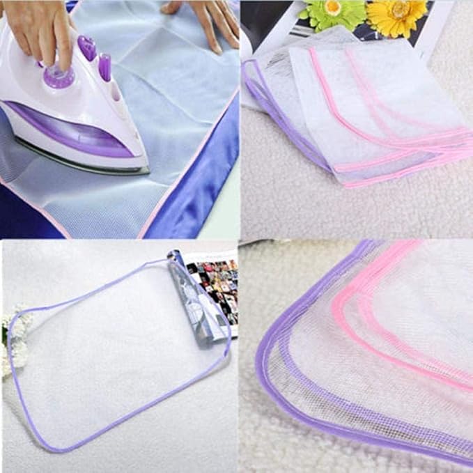 3 Pcs Protective Ironing Scorch-Saving Mesh Pressing Pad Mesh Cloth, No Melt Pressing Cloth for Easy Ironing and Protection,16x24