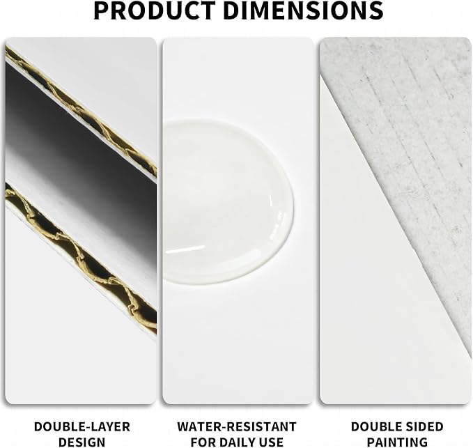 2‑Pack 26"×17" Trifold Poster Boards | White corrugated boards ideal for science‑fair, school projects and business presentations.