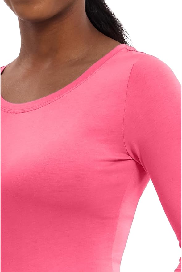 Healing Hands Underscrub Long Sleeve Women Knits Scrub Tops | Soft Cotton Blend Knit, Breathable Stretch Comfort, Machine Wash, Easy Care Fabric, Ideal For Layering Under Scrubs