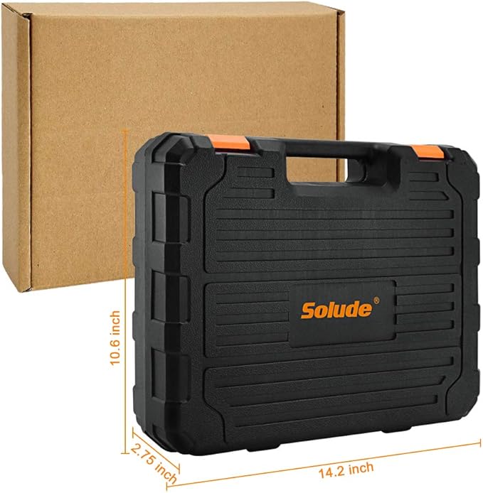 SOLUDE Tool Set,48-Piece Home Tool Kit for Men Women Homeowner,Household Basic Tool Set with Case for Home Maintenance and DIY Projects