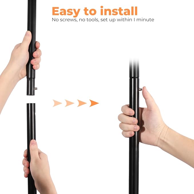 Fishat 48"W x 15"D x 67"H Portable Black Double Rods Garment Clothes Rack | Metal Freestanding Hanging Organizer, Mobile Lockable Wheels, Portable Freestanding, for Storage, Drying, Bedroom