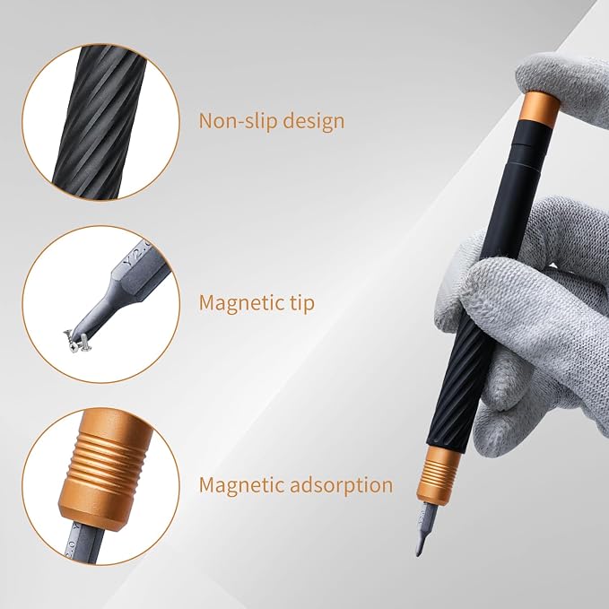 HengTianMei Eye Glasses Screwdriver Kit 12 in 1 Magnetic Screwdriver Set, Small Screw Driver Repair Tool Set for Eye Glasses Xbox, Computer, Phone, Macbook, Laptop, Game Console, Watch