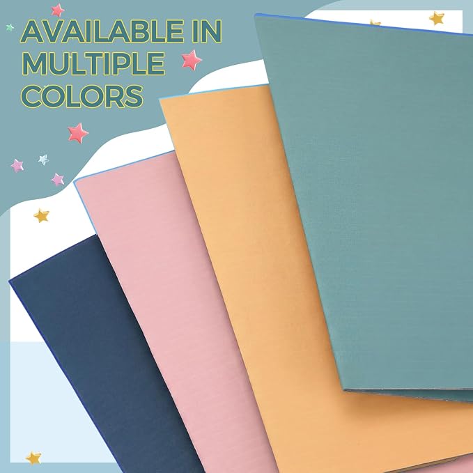 Mooliwe 4 Pack 24 X 16 Trifold Poster Board Tri Fold Poster Boards Foldable Corrugated Business Presentation Display Paper Boards for Science Fair Events, School Projects, Exhibitions
