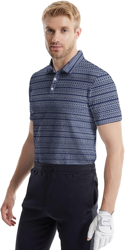 Polo Shirts for Men Moisture Wicking Mens Polo Shirts Patriotic Shirts for Men