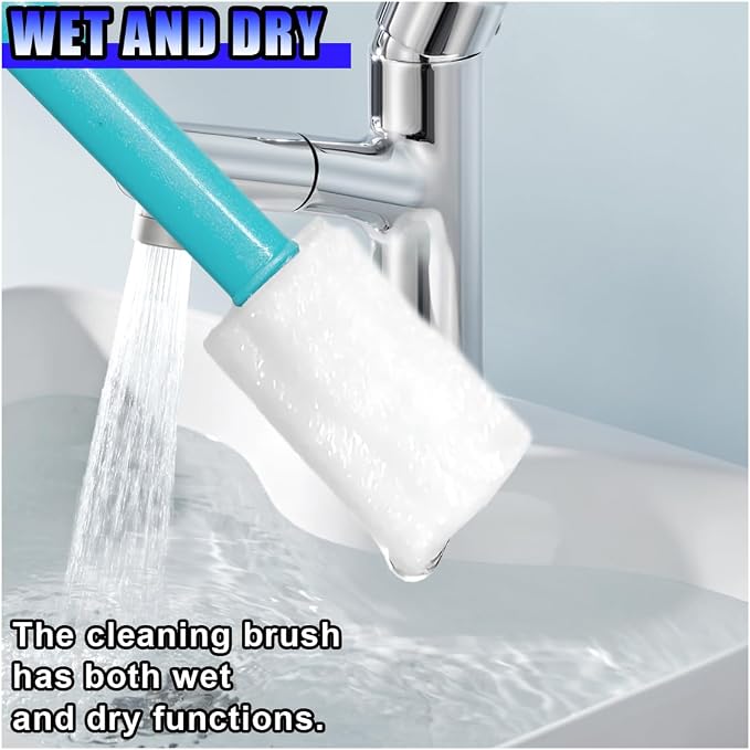 Cleaning Swab Sticks, Small Cleaning Sponge Tip for Tight Spaces, Disposable Crevice Cleaning Brush Kit, Universal Automotive Detailing Tools Accessories for SUV, Sedan, Truck (100PCS)