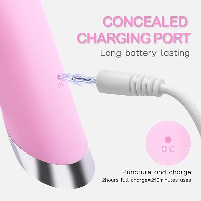 PRITECH Facial Cleansing Brush, Rechargeable Silicone Face Scrubber with Heat Massage End, Vibrating Exfoliator Scrubber for Deep Cleaning, Waterproof Face Brush for Women and Men (Pink)