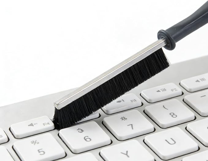 3-Pack Grout and Crevice Cleaning Brushes Set, Hard Bristle Multi-Surface Gap Brush for Tile Grout, Windows, Doors, Sink Edges, Shower Tracks