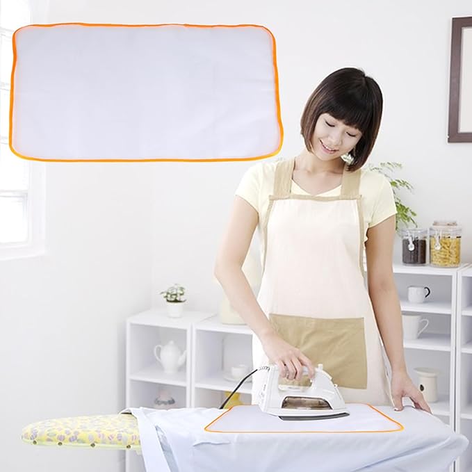 GOTOTOP Pressing Cloth Cotton Ironing Sheet Ironing Heat Insulation Pad, 2 Pack Heat Ironing Sewing Tools Cloth Protective Insulation Pad 40 x 60cm