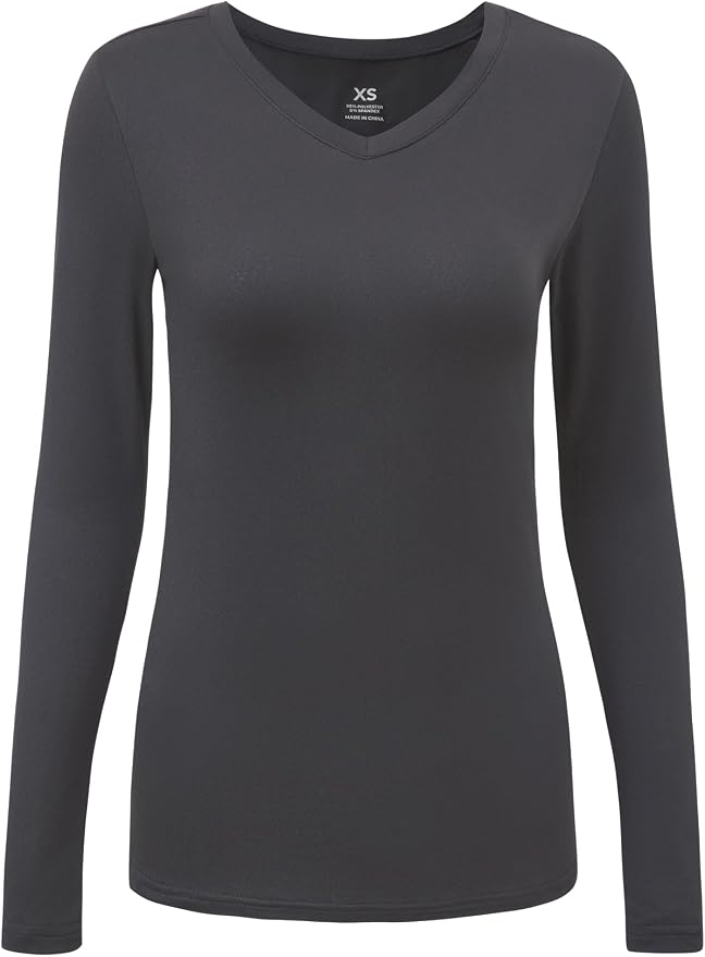COZYFIT Women’s Underscrub Tee, V-Neck Long Sleeve Undershirt | Soft & Easy Care Fabric, Slim Fit, Smooth Touch, Comfort V-Neck Tee, Machine Wash, Multiple Sizes for Choose