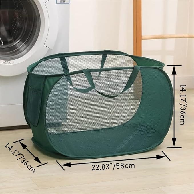 5 Pcs Collapsible Laundry Baskets, Foldable Hamper for Dirty Clothes & Household Storage
