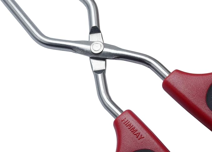 HINMAY Extra Long Scissor Tongs 16-Inch Stainless Steel Barbecue Grilling Tongs