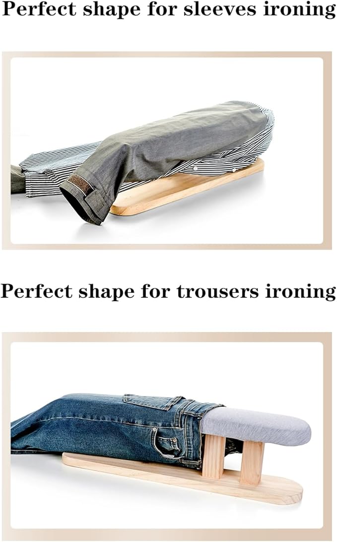 Padded Pants & Sleeve Ironing Boards with Ultra Thick Padding, Double Side Ironing Board, Gray