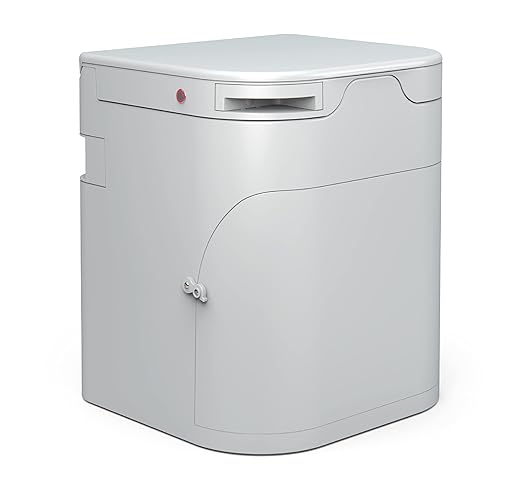 OGO Origin Composting Toilet – 12V Electric Agitator, Urine Diverting RV Toilet for Van Life, Tiny Home & Boat – 15" Compact, Odorless Off-Grid Toilet, No Black Tank