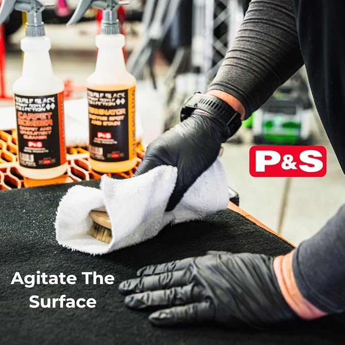 P & S PROFESSIONAL DETAIL PRODUCTS Terminator Enzyme Spot & Stain Remover – Professional Upholstery & Carpet Cleaner, Eliminates Grease, Dirt, Protein-Based Stains, Fresh Scent - 32 Oz.