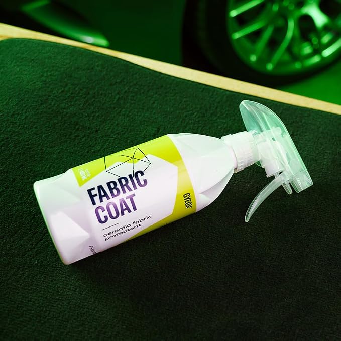 Gyeon Quartz Fabric Coat Super‑Hydrophobic UV‑Resistant Ceramic Textile Pro | Super-hydrophobic ceramic textile protectant repels stains and supports self-cleaning protection on upholstery and fabric