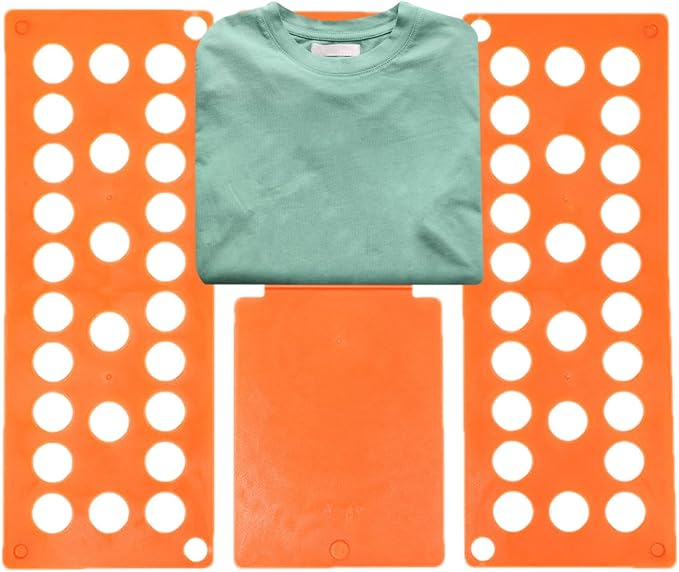 T-Shirt Folder Board, Shirt Folding Plate, Laundry Folders Folding Boards, Fast Foldable Laundry Organizer, Liner Sorter Fold Helper for kids clothes