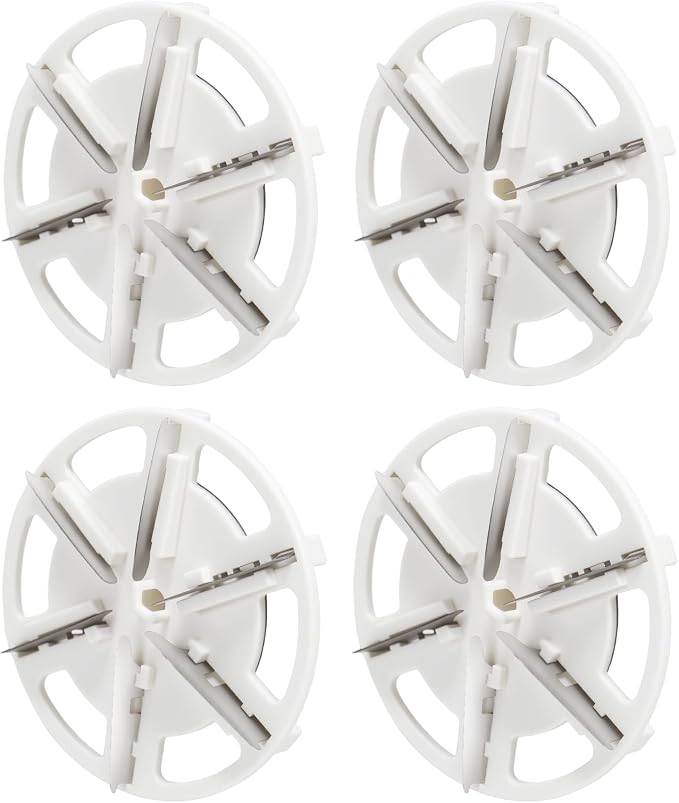 Fabric Shaver Replacement Blades, Stainless Steel Blades (4) | Fabric Shaver Replace 6 Blades, Only Including Blades, Stainless Steel Blades for Safe and Efficient Lint and Pill Removal