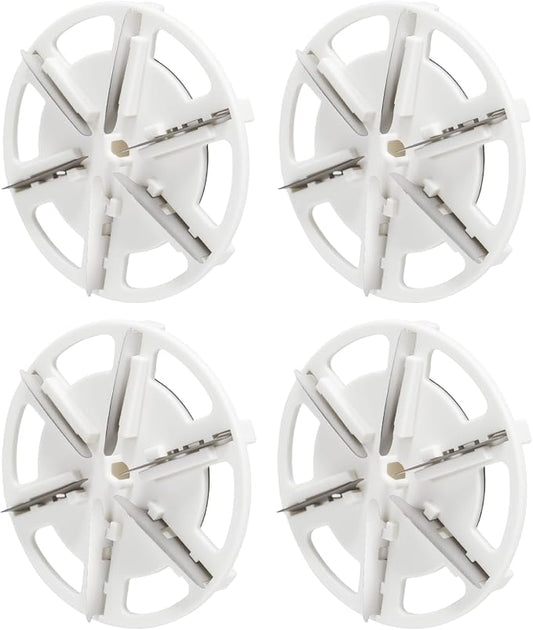 Fabric Shaver Replacement Blades, Stainless Steel Blades (4) | Fabric Shaver Replace 6 Blades, Only Including Blades, Stainless Steel Blades for Safe and Efficient Lint and Pill Removal