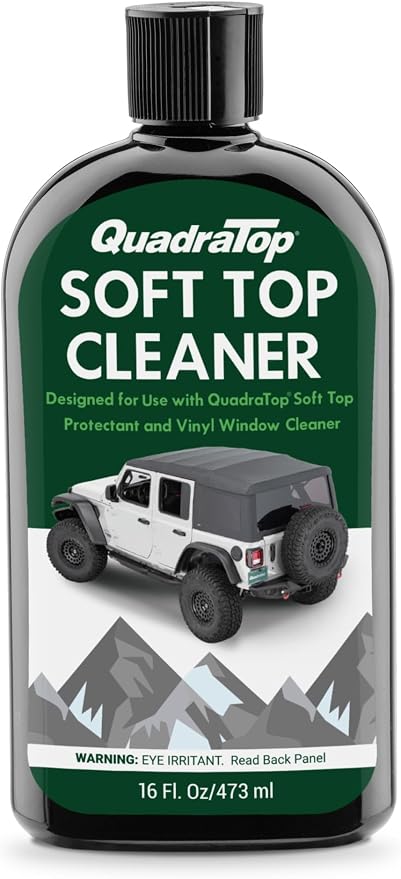 Soft Top Wash - Fabric Cleaner for Wrangler & Gladiator Vinyl Canvas and Polyester Soft Tops - 16 oz - Spray-On Application - Easy Rinse - Removes Dirt Grime & Environmental Buildup