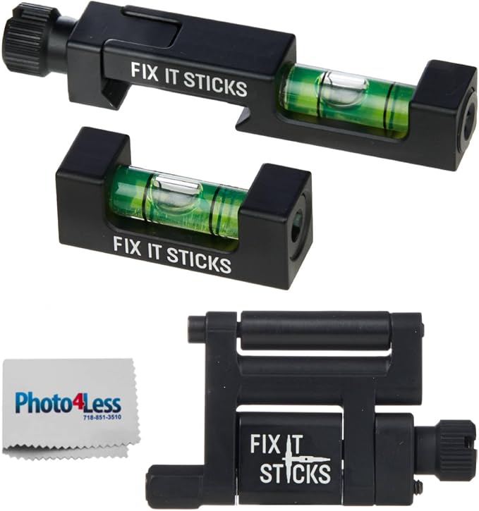 Fix It Sticks Set of Bubble Levels Scope Leveling Tool + Fix It Sticks Scope Jack