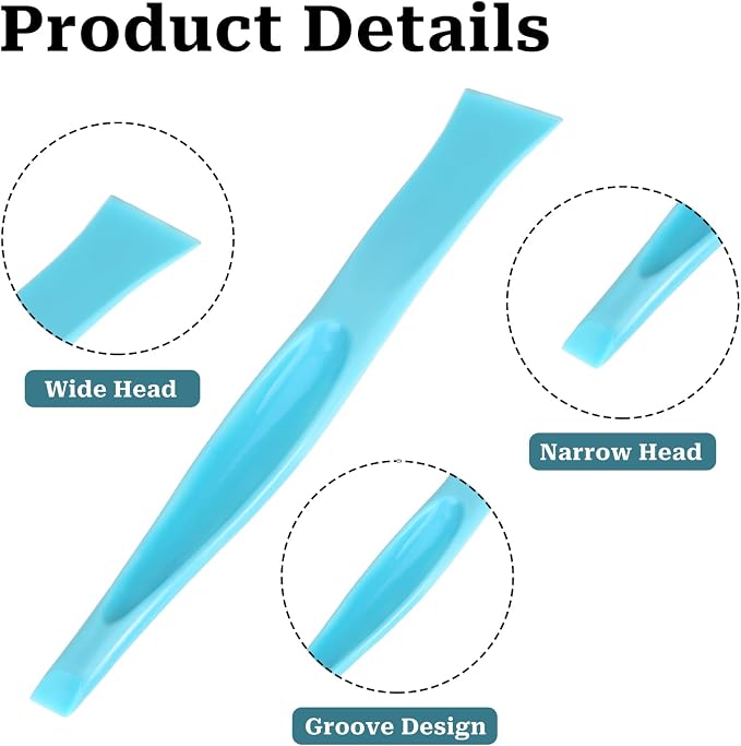 2 in 1 Plastic Scraper Tool,Multi-purpose No-Scratch Scraping Tools Small Scraper Cleaning Tool for Removing Oil Stains, Dirt, Paint, Sticker Remover(3 Pack)