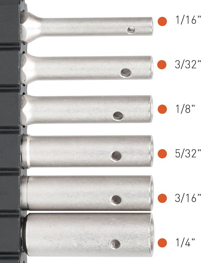 Fix It Sticks Roll Pin Starter Punch Set - FISRPSS6P| Durable Versatile Gunsmithing Solid 6 Punches with Pilot Point | Sizes - 1/16", 3/32", 1/8", 5/32", 3/16", & 1/4"