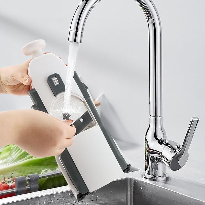 Safe Mandoline Slicer for Kitchen, Potato Slicer Cucumber Slicers with Peeler, Thickness Adjustable Vegetable Food Slicers, Vertical Kitchen Faster Cutter Artifact