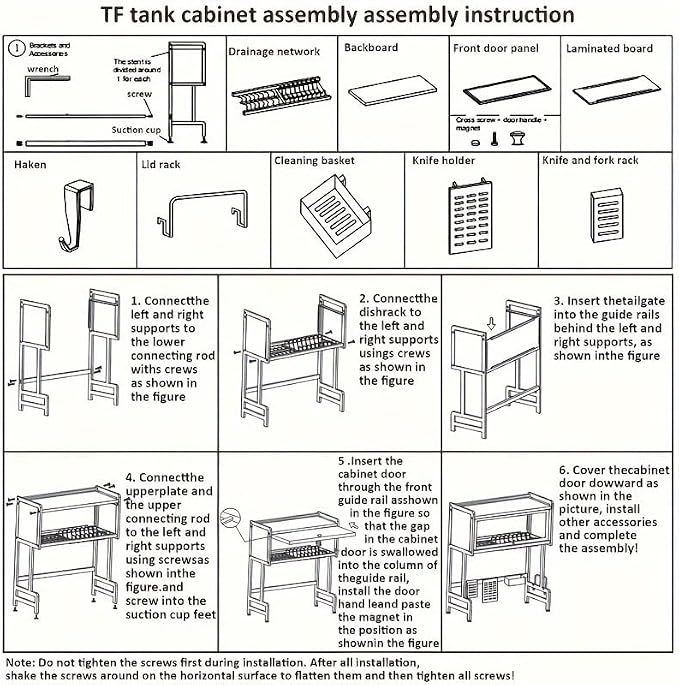 Over The Sink Dish Drying Rack, Over Sink Dish Drain Drying Rack for Kitchen Storage of Dishes and Cutlery, Space Saving Dish Rack with Cover, (Black, 33.5 inch)