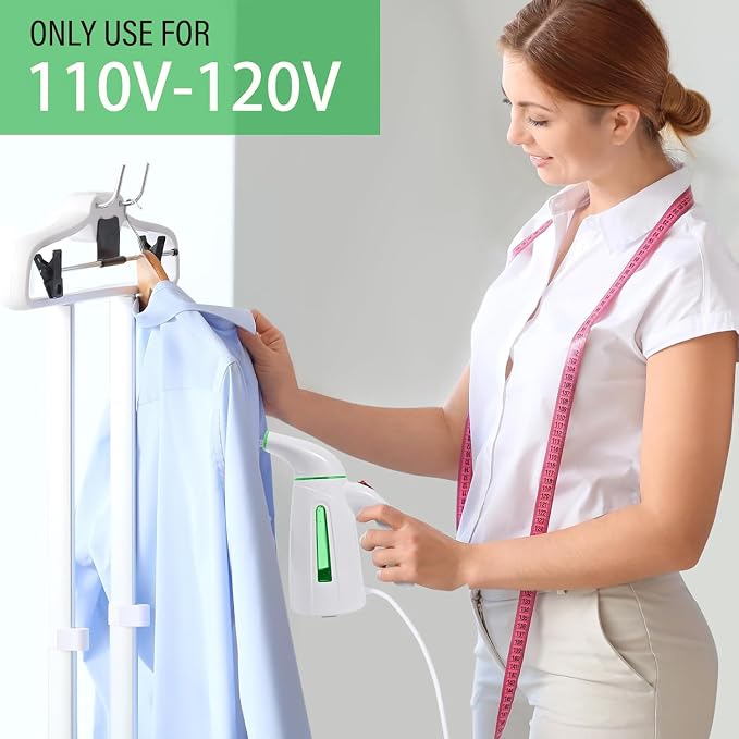 OGHom Steamer for Clothes, Portable Handheld Clothing Garment Steamer, 240ml Large Capacity 700W Travel Steam Iron 30 Second Fast Heat Up (Soft Green)